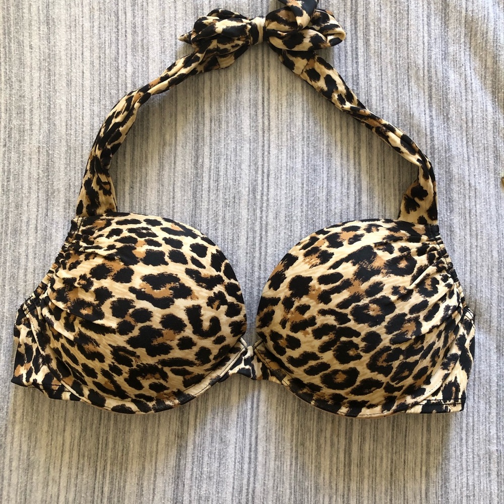 Vicctoria Secret leopard 36B Bombshell Bikini Top
